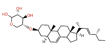 27-Nor-24-methyl-5a-cholesta-7,22-dien-3b-ol 3-O-b-D-xylopyranoside